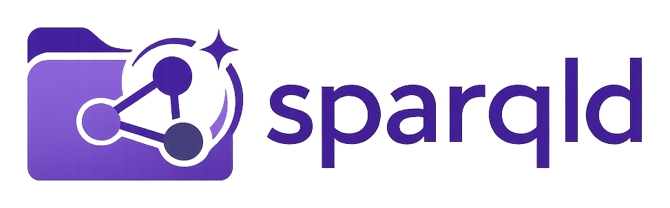 sparqld logo: a linked-data graph inside a folder